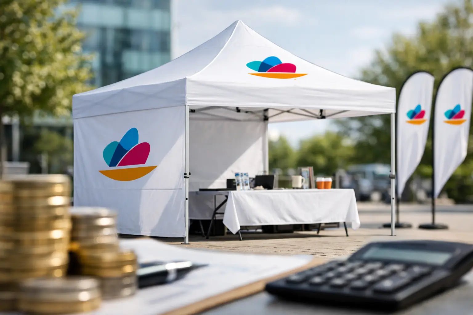 Reklametelt pris - hva koster det egentlig? - event2print