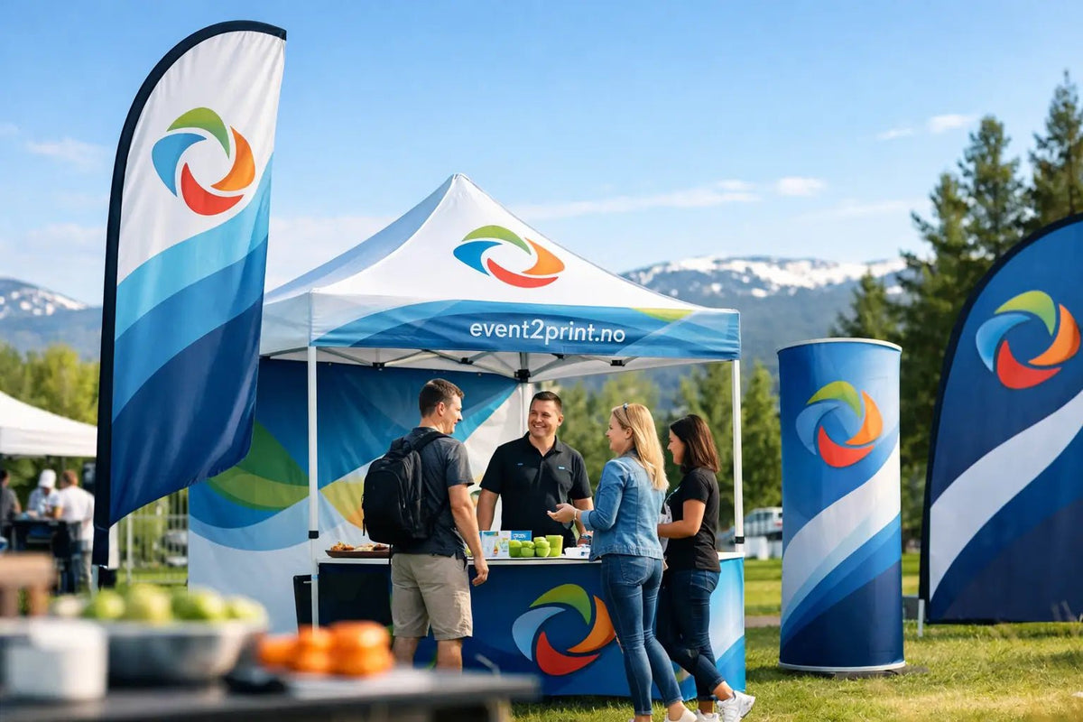 Utendørs event profilering som blir lagt merke til - event2print