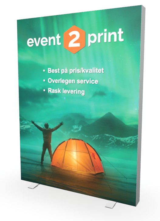 LMD Frittstående 2-sidig lysvegg - event2print