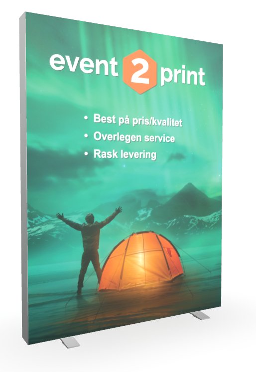 LMD Frittstående 2-sidig lysvegg - event2print