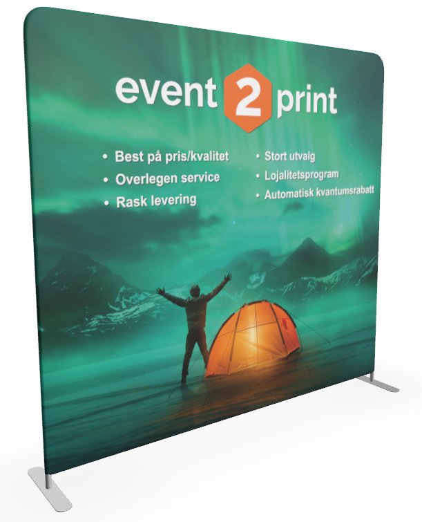 Rett messevegg 240-600cm - event2print