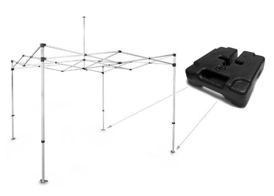 Vanntank/vekt til telt - event2print