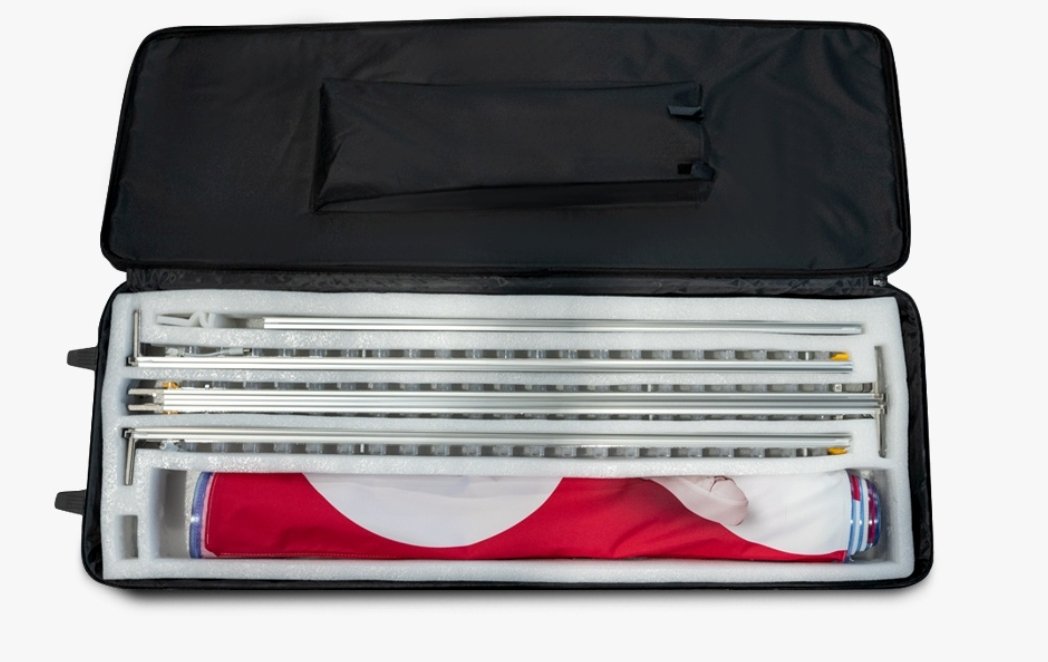 Batteridrevet mobil LED lysvegg - event2print