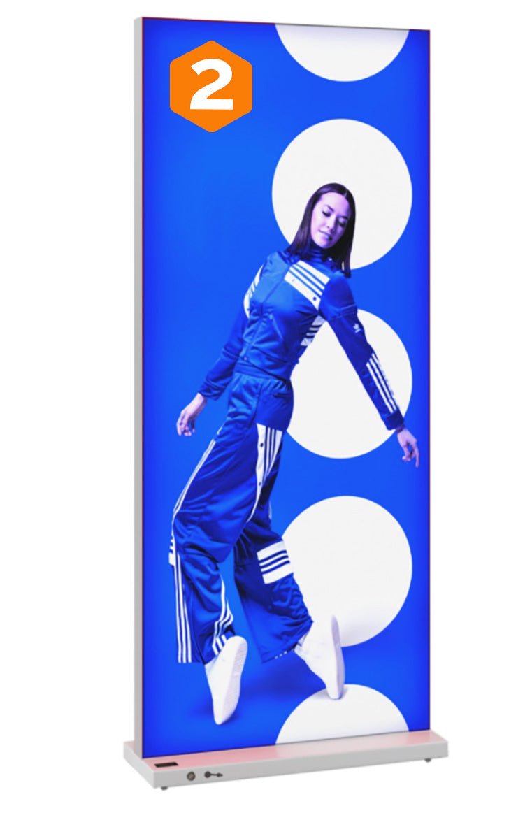 Batteridrevet mobil LED lysvegg - event2print