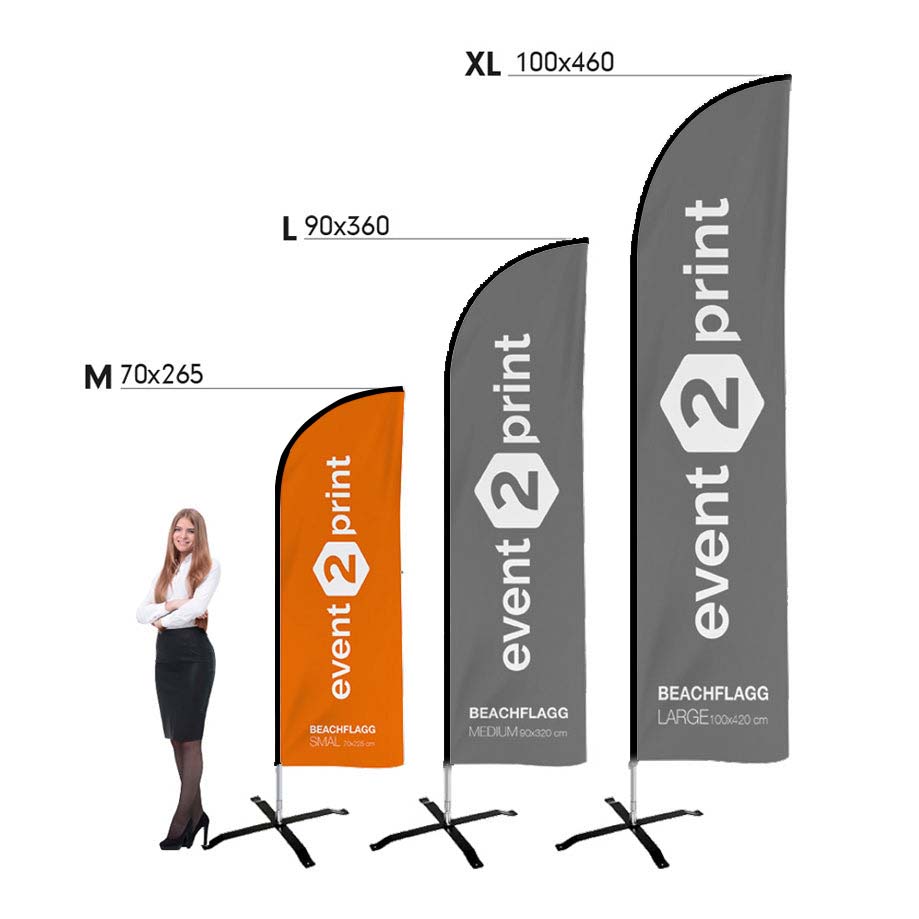 Beach flagg Nordic - event2print