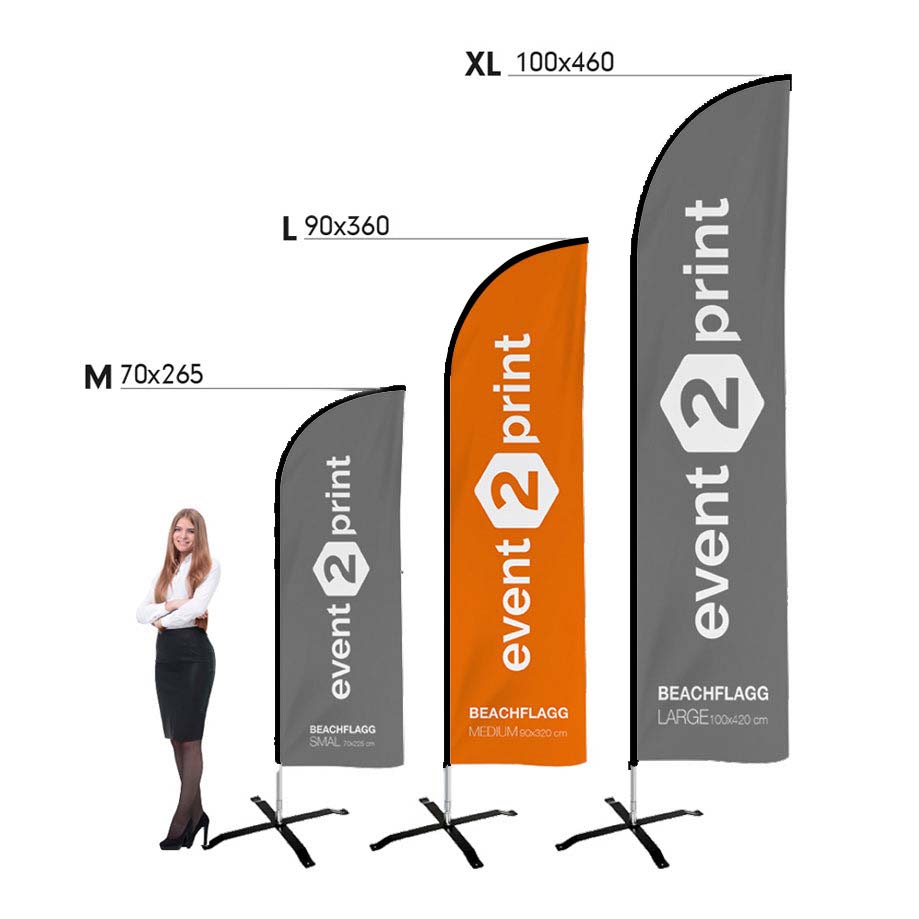 Beach flagg Nordic - event2print