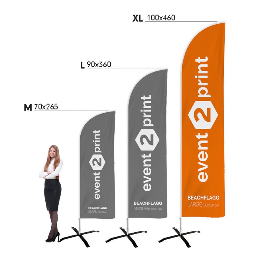 Beach flagg Nordic - event2print