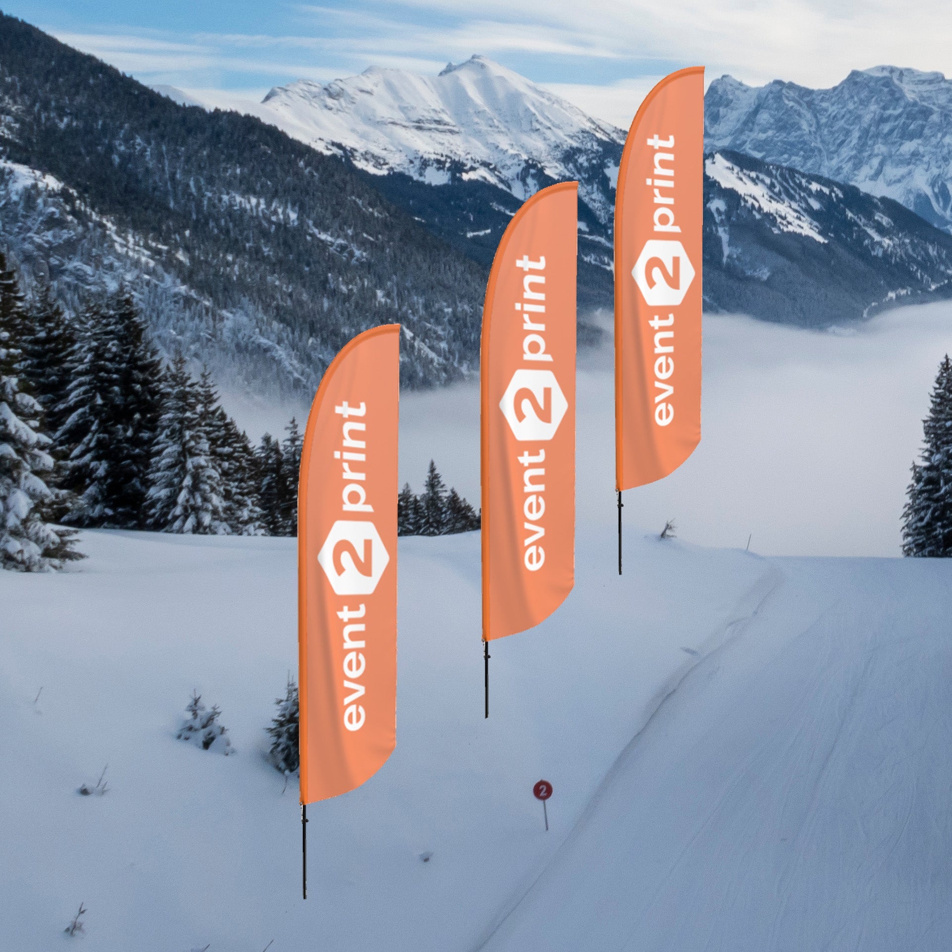 Beach flagg Premium - event2print