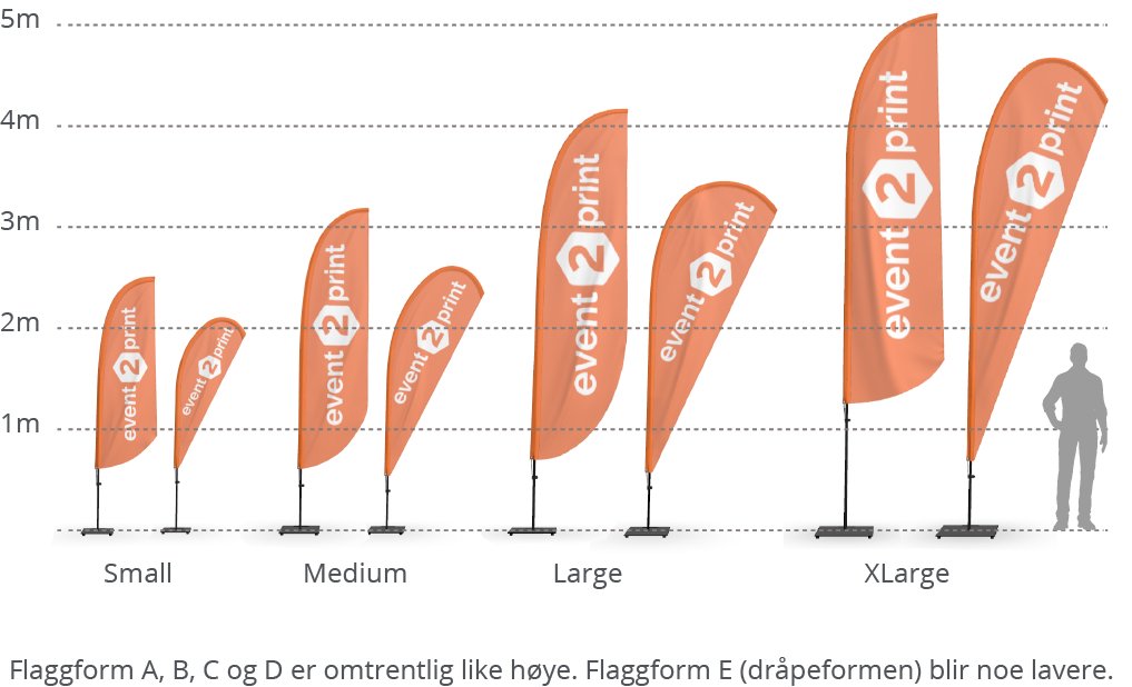 Beach flagg Premium - event2print