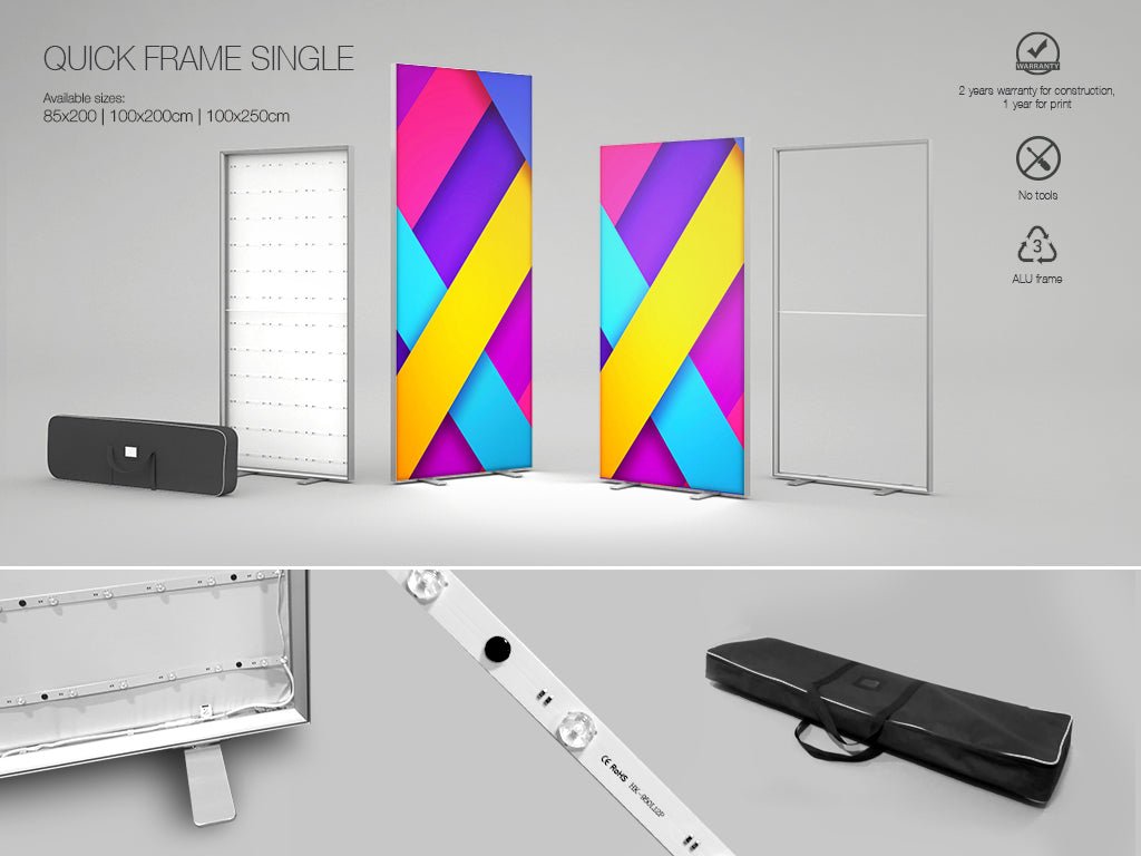 ensidig Smart Frame LED - event2print