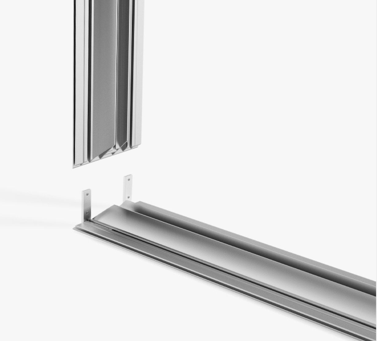 Frittstående 2-sidig lysvegg (LED) - event2print