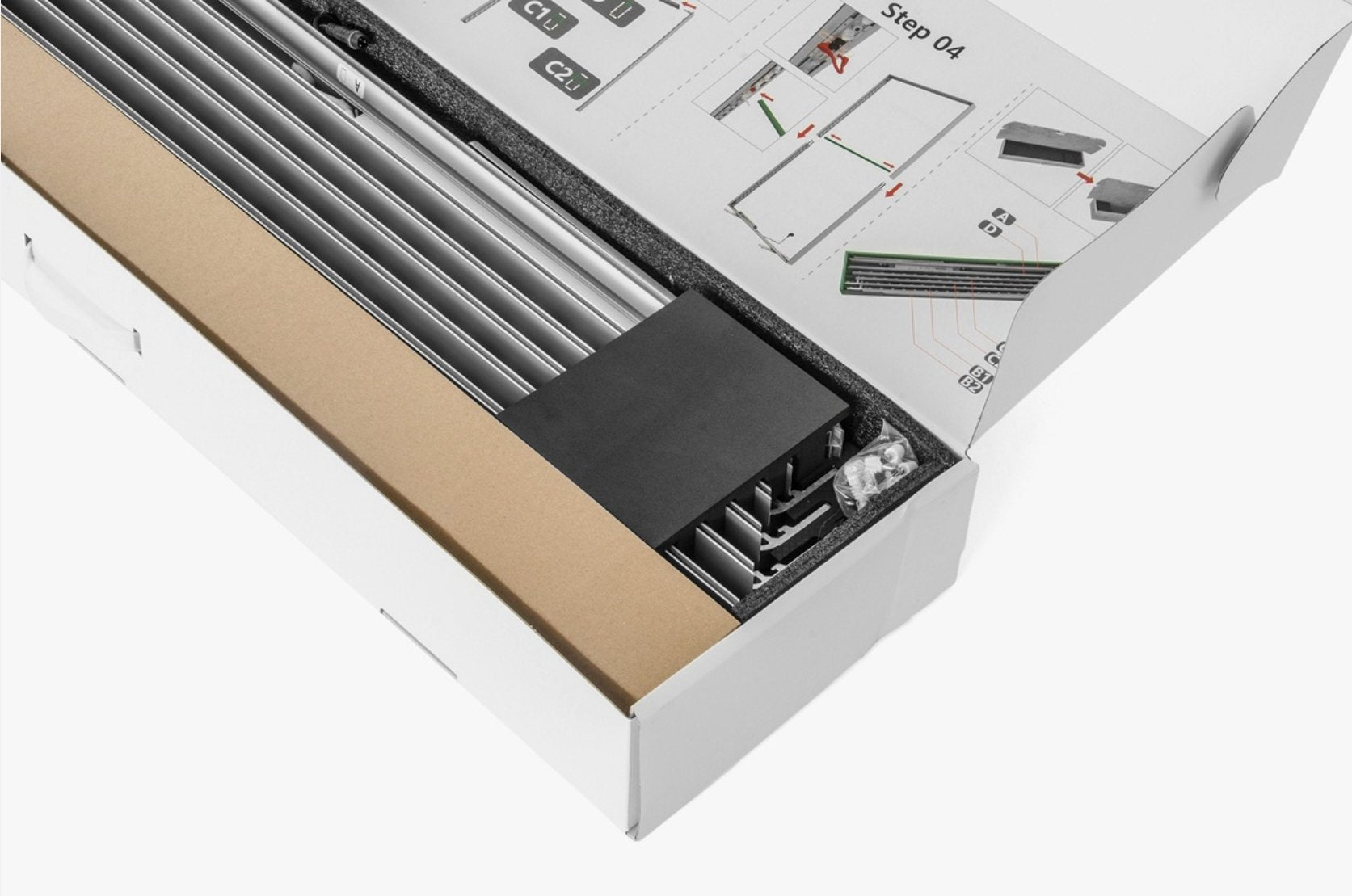 LED Quickframe 2-sidig lysvegg - event2print