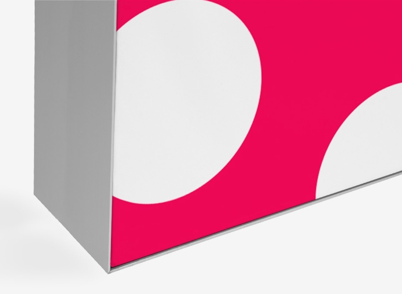 Lysvegg (LED) for veggmontering 120mm - event2print