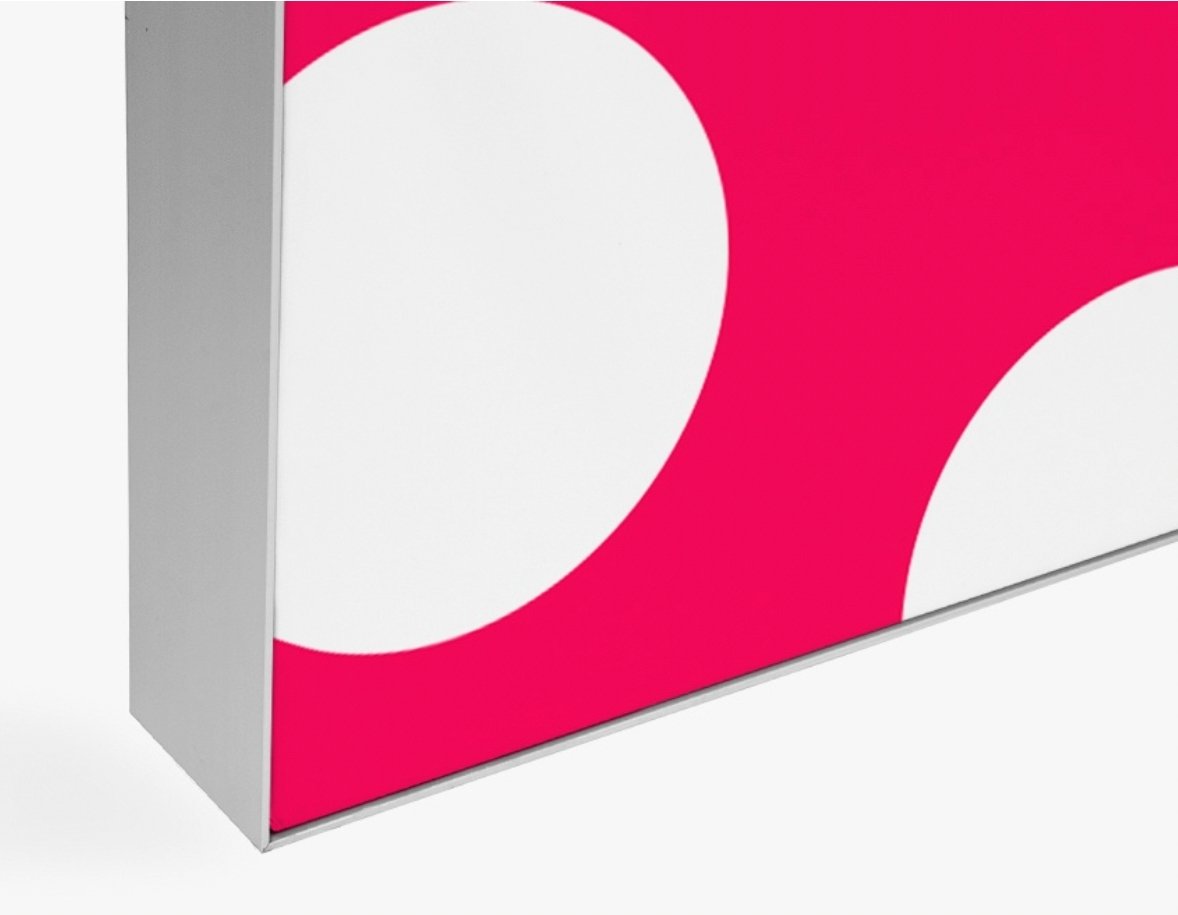 Lysvegg (LED) for veggmontering 65mm - event2print