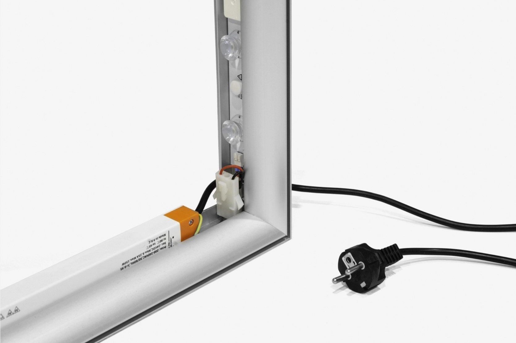 Lysvegg (LED) for veggmontering 65mm - event2print