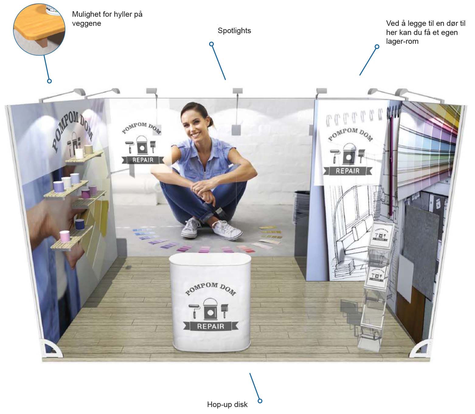 Modular 12m2 stand - 4x3m - event2print