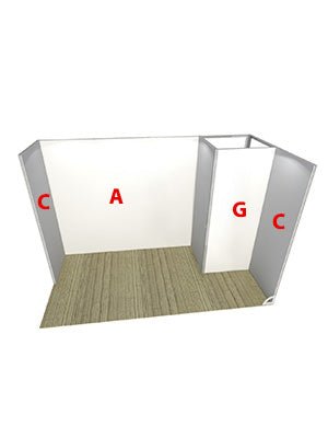 Modular 8m2 stand - 4x2m - event2print