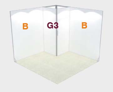 Modular 9m2 stand - 3x3m - event2print