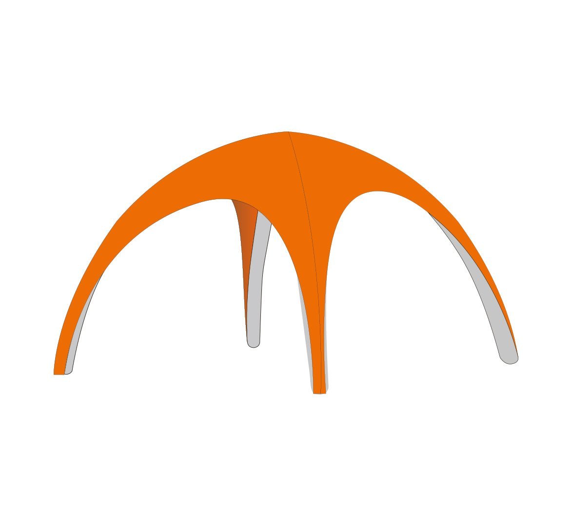 Oppblåsbart telt 3x3m - event2print