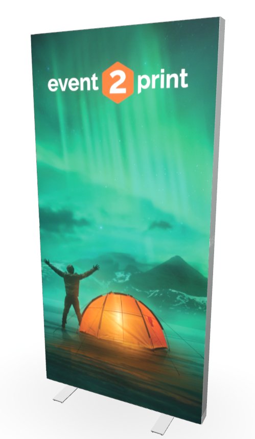 Pop-up LED lysvegg 100x200cm - event2print