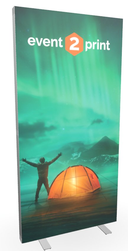 Pop-up LED lysvegg 100x200cm - event2print