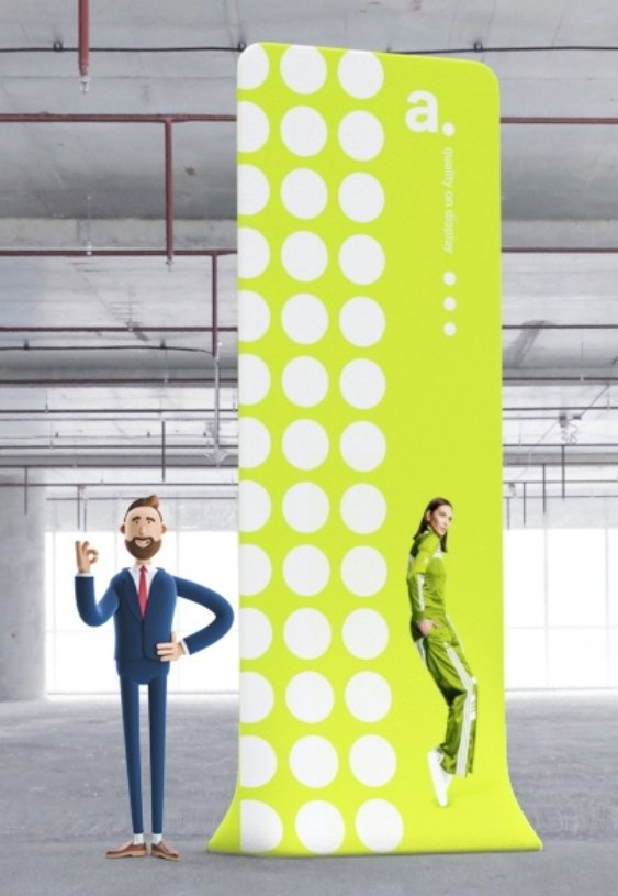 Tower 300-410cm høyde - event2print