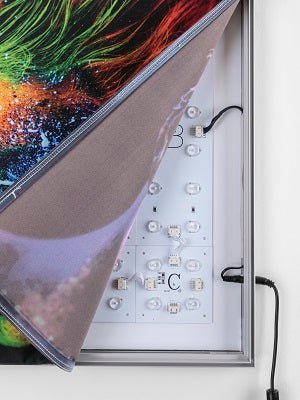 Veggmontet LED ramme 30mm - event2print