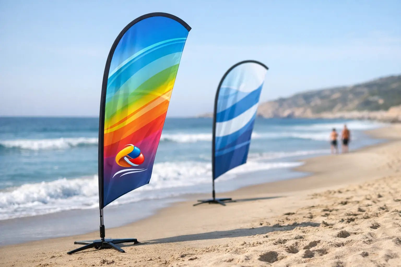 Beachflagg trykk som faktisk blir sett - event2print