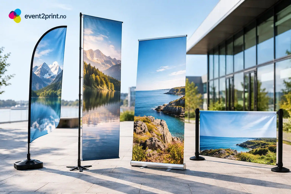 Beste bannertyper for utendørsbruk i praksis - event2print