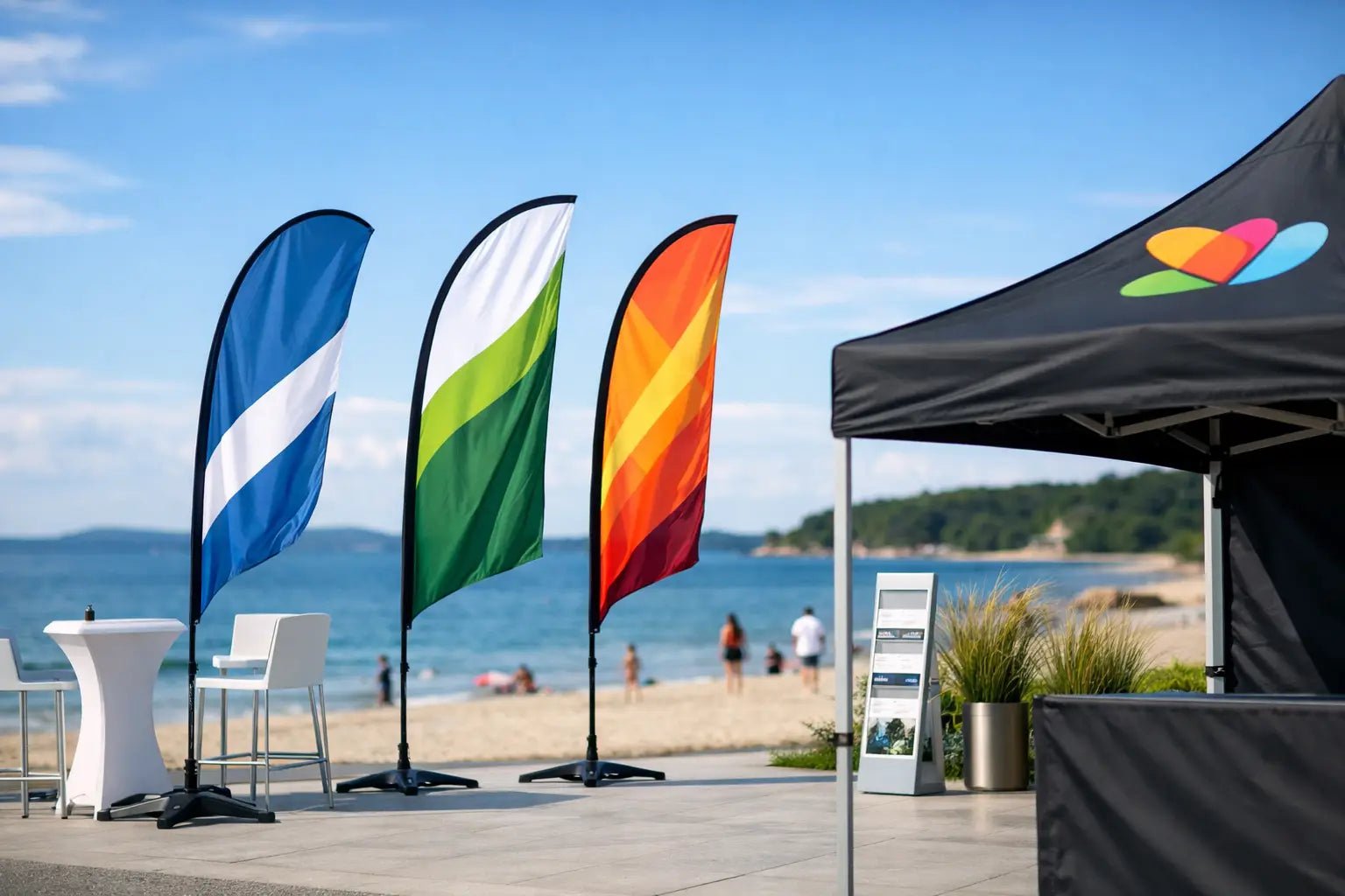 Beste beachflagg til utendørs profilering - event2print