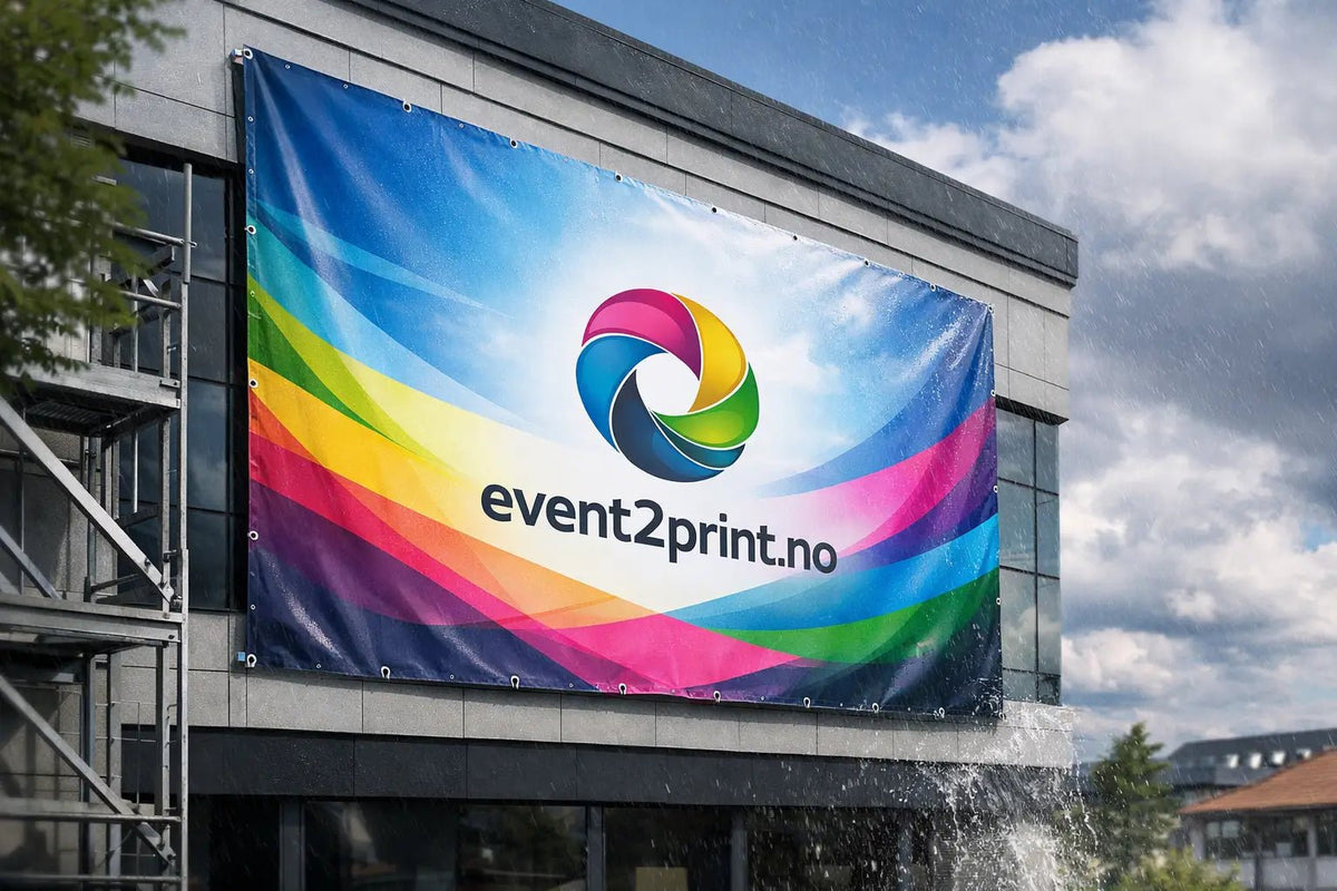 Fasadebanner trykk som synes og tåler vær - event2print