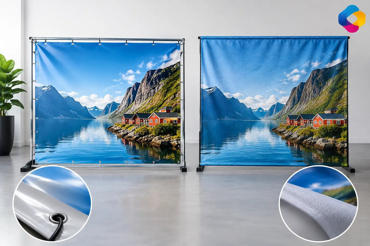 Hva er forskjellen på PVC-banner og stoffbanner? - event2print