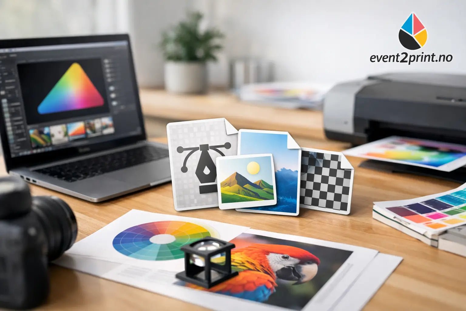 Hvilke filer kreves til trykk? Velg riktig format - event2print