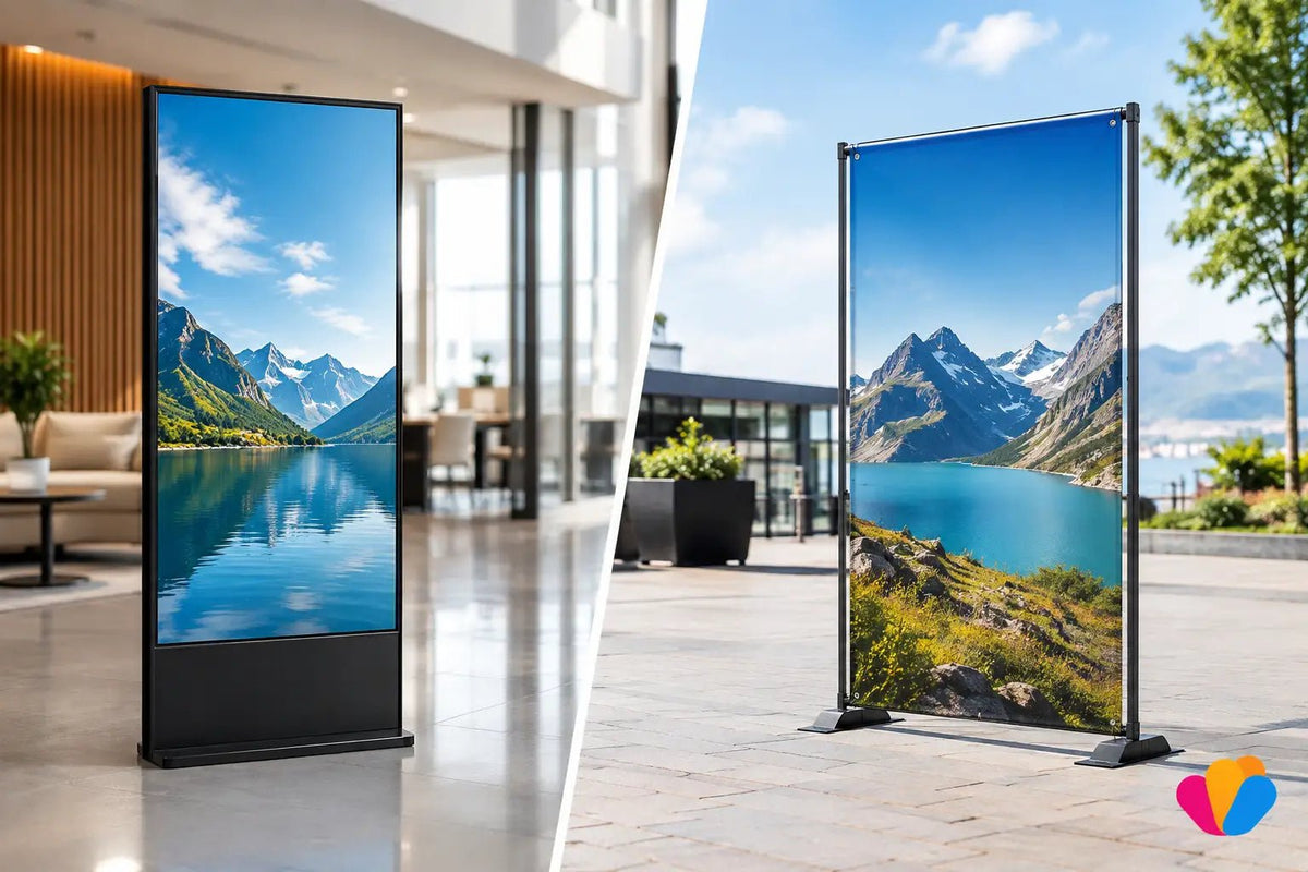 Innendørs eller utendørs display - hva passer? - event2print