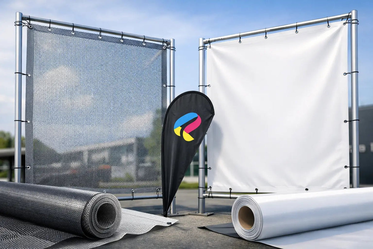 Meshduk kontra PVC-banner: Hva passer best? - event2print