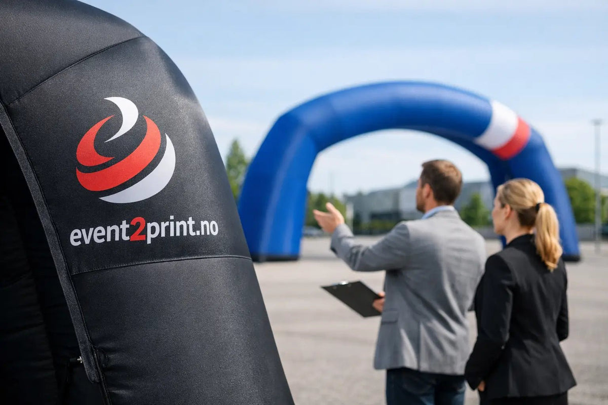 Oppblåsbare buer innkjøpsguide for bedrifter - event2print
