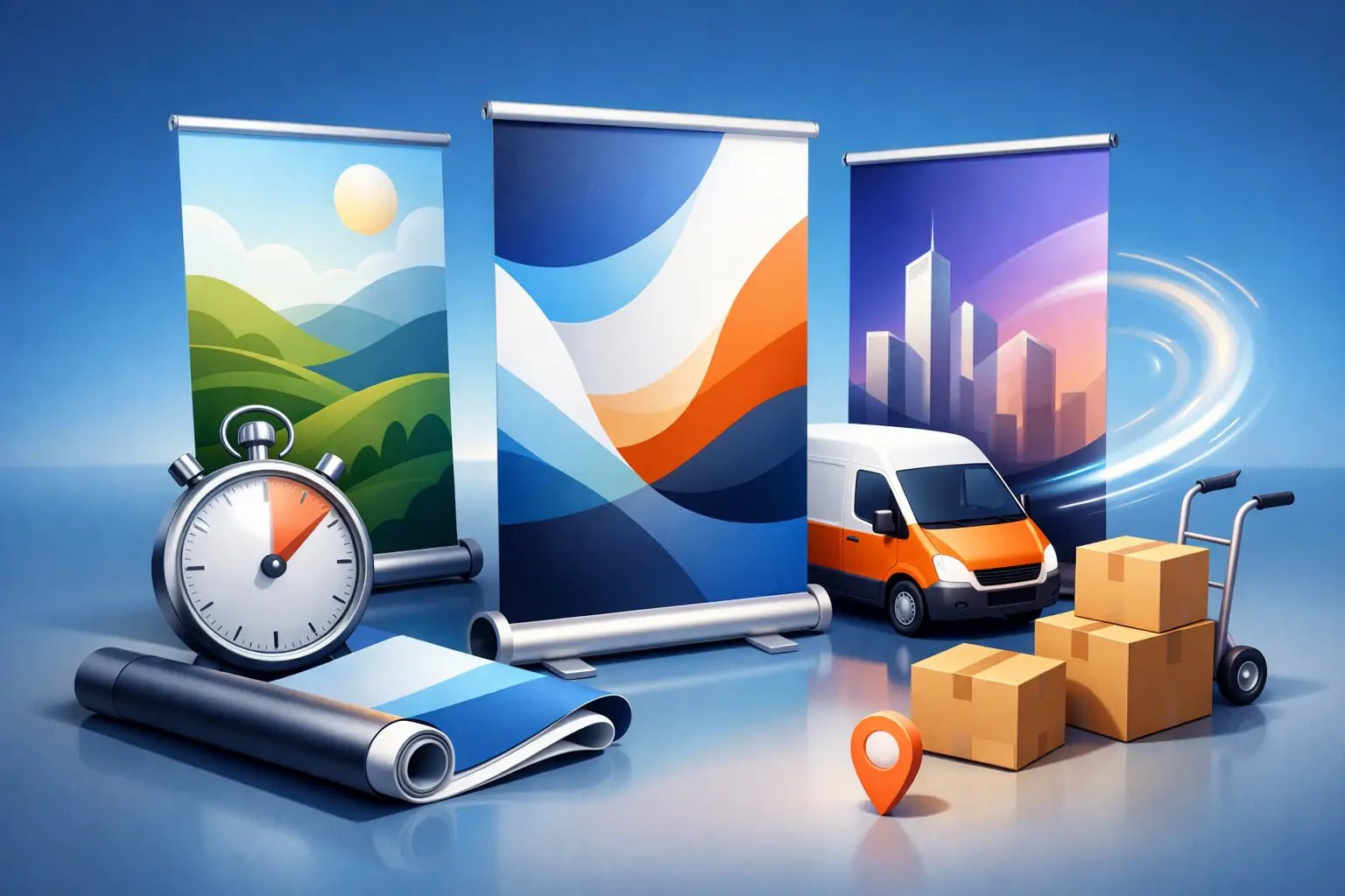 Rollup med rask levering - hva bør du velge? - event2print