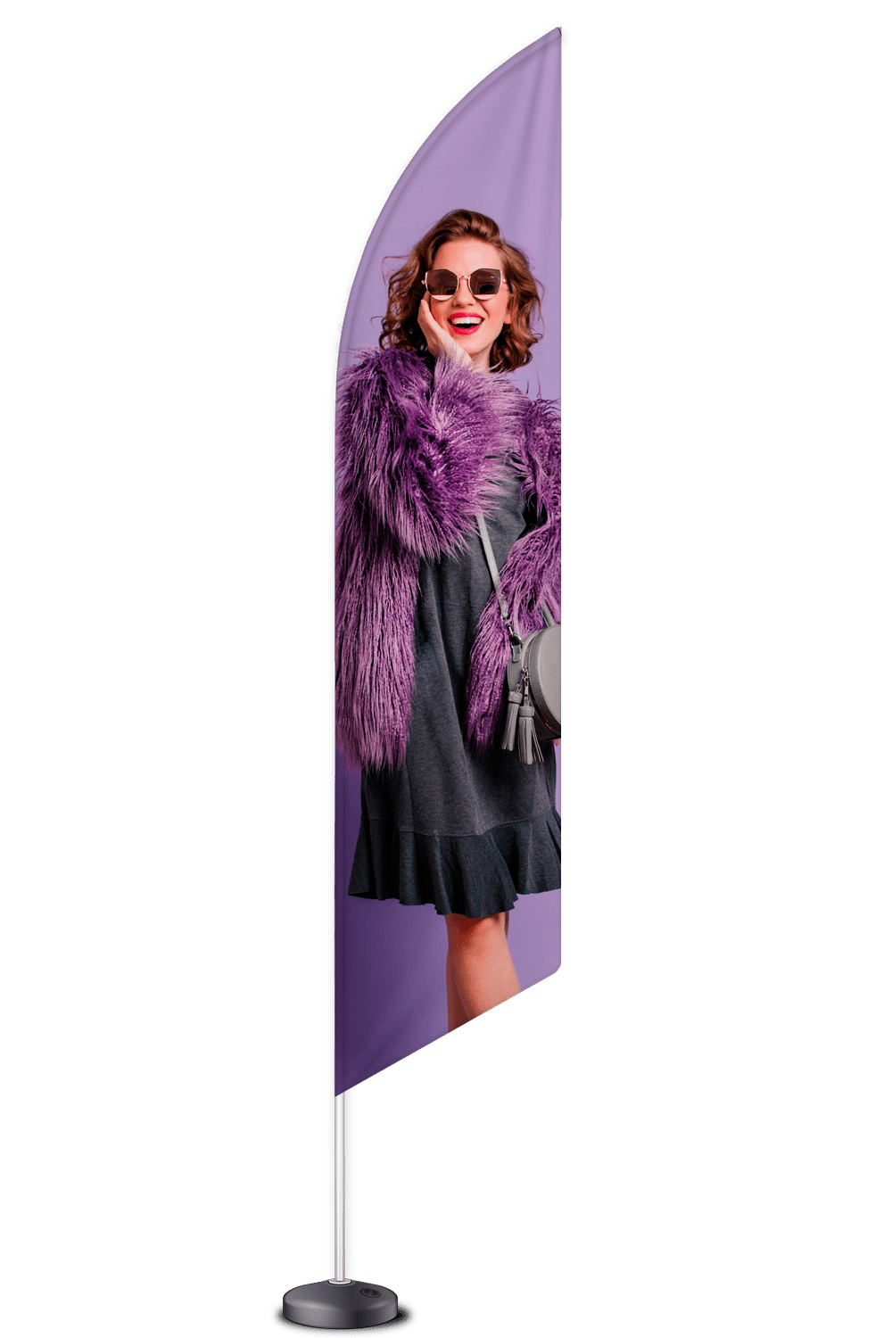 Aluminium feather beach flagg - event2print