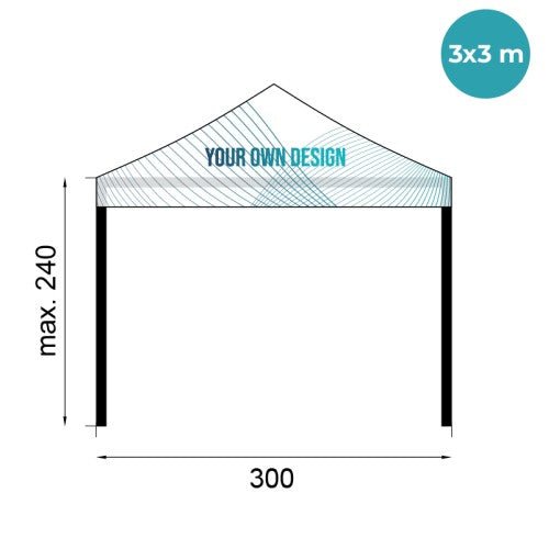 Event Pop - up telt 3x3m - event2print