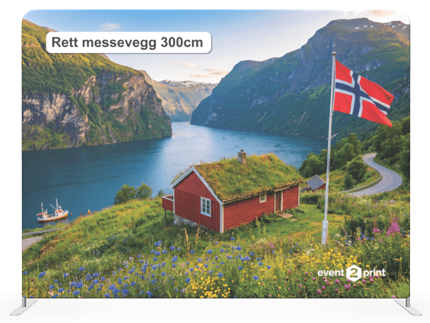 Rett messevegg 300cm - event2print