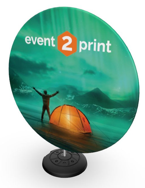 Utendørs reklame spinner - event2print